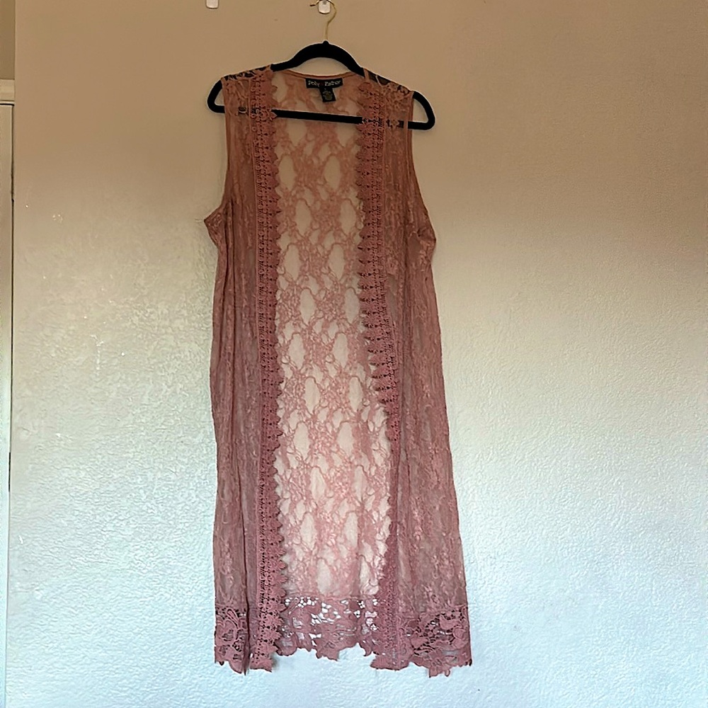Polly & Esther, Size Large. 90% nylon 10% spandex.